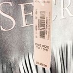 Victoria's Secret VICTORIA’S SECRET Limited Edition Black Faux Leather Fringe Tote Bag Photo 6