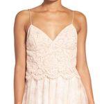 Jenny Yoo  'Pippa' Blush Lace Spaghetti Strap Top Photo 7