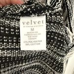 Velvet Tees Velvet Striped Black and White Hoodie Photo 4