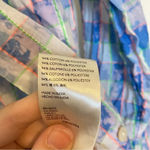 Anthropologie  Pilcro and the Letterpress Neon Plaid Check Shirt Blue Size Small Photo 4