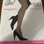 Hose Ultra Sheer Platina Hosiery on the go! XL Queen Black Photo 0