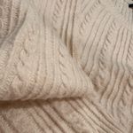 AQUA  Cream Knit Sweater Cotton Pullover Photo 2