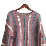 Davi & Dani Women Tunic Sweater L Rose Waffle Knit Cozy Balletcore Feminine NEW Photo 4