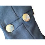 Ann Taylor LOFT Black High Waist Curvy Skinny Sailor Band Button Detail Pants 12 Photo 7