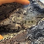 Zyia Snakeskin Printed Leggings 2 Womens Athletic Python 21" Pockets Shiny Black Photo 5