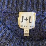 John + Jenn  Cable Knit Sweater Blue Size Large‎ Photo 3