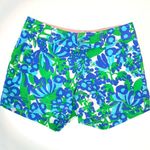 Lilly Pulitzer Callahan Shorts Bee in Your Bonnet Print Green Grasshopper Siz 00 Photo 4