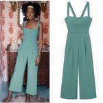 Gal Meets Glam  Nicole Square Neck Jumpsuit green size 6 Photo 1