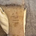 Jimmy Choo  Avenue 50 Cream Leather Mules with Knot Detail Kitten Heel 38.5 Photo 8
