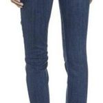 Mother The Looker Ankle Fray Alley Cat Dark Wash Distress Denim Skinny Jeans 29 Photo 1