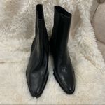 ZARA Black Leather Heeled Cowboy Ankle 2172/610 Boots Booties Photo 4