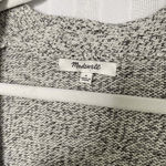 Madewell  Midland Long Sleeve Open Front Cardigan Sweater Small Gray Black Cotton Photo 5