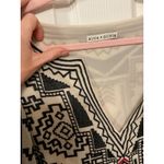 Alice + Olivia Lowell Embroidered Aztec Popover Bohemian Chiffon Tunic, sz S Photo 4