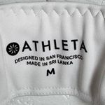 Athleta  Zone Bra White Powervita Fabric Strappy Back Removable Cups Size Medium Photo 2