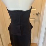 White House | Black Market Black Strapless Dress Fully Lined Size 6 Photo 3