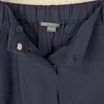 Armani Exchange Womens High Waist Cropped Single Pleat Pants Navy Blue Size 8 Photo 5