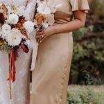 Show Me Your Mumu Gold Satin Dress Photo 2