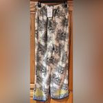 ZARA  Multicolored Printed High-Waisted Wide Leg Palazzo‎ Pants Size Small NEW Photo 11