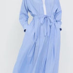 Tuckernuck Cornflower Blue
Stripe Tie Front Collared long sleeve Dress NEW Blue Size XL Photo 0