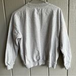 Adanola  Embroidered Logo Oversized Sweatshirt Pullover Heather Gray Size XS Photo 4