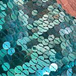 90's Niteline‎ Sequin Turquoise Hoco Mini Dress Vintage 4 Green Photo 3