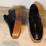 Sol Sana  Women’s 37 Venus Black Leather Platform Loafers Photo 4