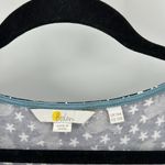 Boden Dress Navy Blue Gray Birds Bell Sleeve Stretch star novelty print size 10 Photo 8