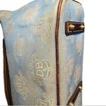 Dooney & Bourke East West Canvas / Leather Trim Donegal Crest Tote Shoulder Bag Photo 9