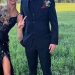 2CUTE Black Sequin Prom Dress Photo 3