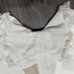 SheIn  White and Tan High Rise Jean Shorts Photo 3