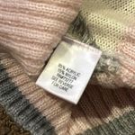 Croft & Barrow  Women’s Grey & Pink Argyle Turtleneck Sweater Photo 5