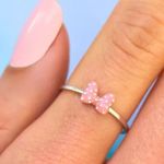 Pura Vida NWT Set of 2 Disney Minnie Mouse Rings Minnie Ears Minnie Bow Size 6 Photo 13