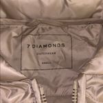 7 Diamonds Womens Andes Front Zipper Puffer Vest in Color Pearl Sz Small White Photo 5