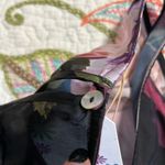 Show Me Your Mumu  size small hi low cold shoulder top v-neck long sleeve black Photo 10