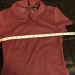 Forever 21 Red Peter Pan Collar Short Sleeve Shift Dress Size Small Photo 5