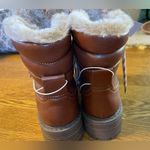 Target Comfortable Brown Faux Fur Lined Lace Up Winter Boots Size 6.5 NWT Cabincore Photo 1