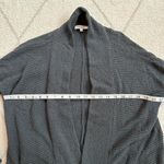 Madewell Blue Slate Ribbed Cropped Open Front Cardigan Shawl Collar sz Xs Photo 4