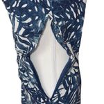 Jonathan Simkhai “Priscilla” Ruched Midi Dress Blue Size 4 Photo 6