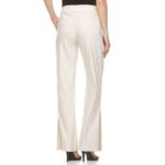 Apt. 9  slit hem long‎ linen wide leg pants cream size 2 new with tags! Photo 0