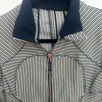 Lululemon Forme Jacket II RARE Pin Stripe Inkwell / Mojave Tan / White Inkwell 6 Photo 5