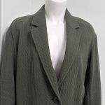 Madewell  Shaw Olive Green Diamond Jacquard Blazer Womens Small Photo 7