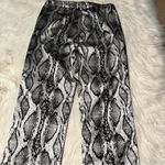 I am gia I.AM.GIA Slater Snake Print Zip-Front Pant Silver Black M Photo 9