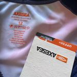 Axesea Zip Up One Purple Tie Dye Long Sleeve Piece Swimwear Swimsuit (NWT) Blue Size 12 Photo 1