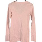 Aerie  Pink NYC Long Sleeve V-Neck Lightweight T-Shirt Women Sz M Photo 5