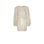 ROTATE Sequins Dress in Egret 38 New Womens Mini Long Sleeve Cocktail White Size undefined Photo 8