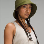 LULULEMON Unisex Olive Green Nylon Bucket Hat Sz M/L NEW with tags Photo 0