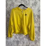 Nike  Air Plus Size Yellow Full Zip Cropped Track Jacket‎ Logo Sleeve Athleisure Photo 2