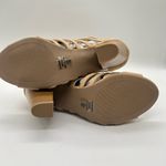 Delicious Sandal Womens 10 Tan Cage Coned Heeled Ankle‎ Strappy Sandal NEW Photo 6