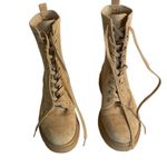 Sam Edelman tan suede and sweater Lydell combat boot Photo 5