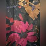 Sadie & Sage Floral Sheer Among the Stars Women's Top NWT Black Size L Photo 2